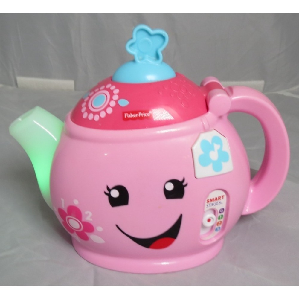 Fisher Price Talking Pink Teapot Laugh‎ 'N Learn Manners Tea Party Pot Musical - Picture 9 of 9